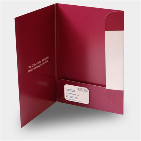 folder with business card slot